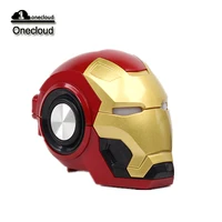 

Iron Man Helmet mini Speaker wireless Subwoofer blue tooth Gift portable interesting speaker