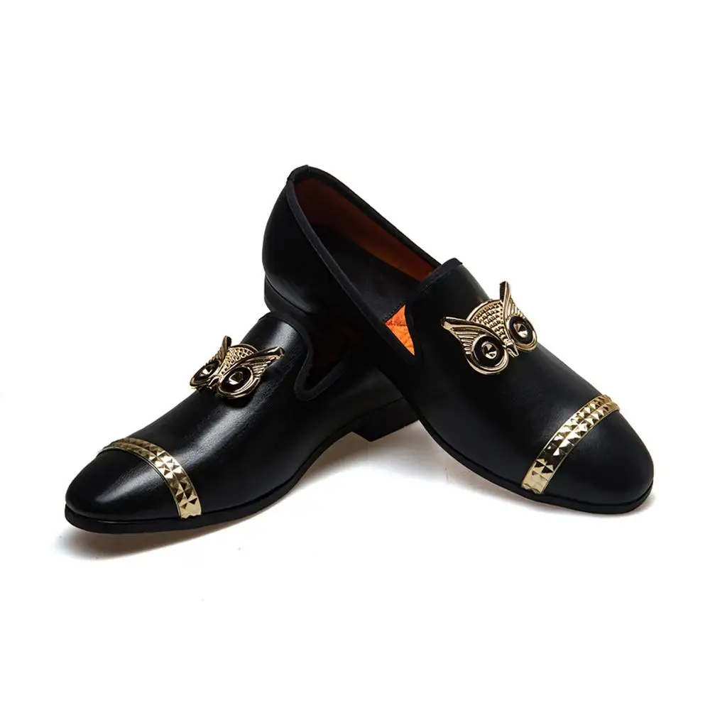 

Luxury Brand PU Leather Fashion Men Business Dress Loafers Pointy Black Shoes Oxford Breathable Formal Wedding Shoes