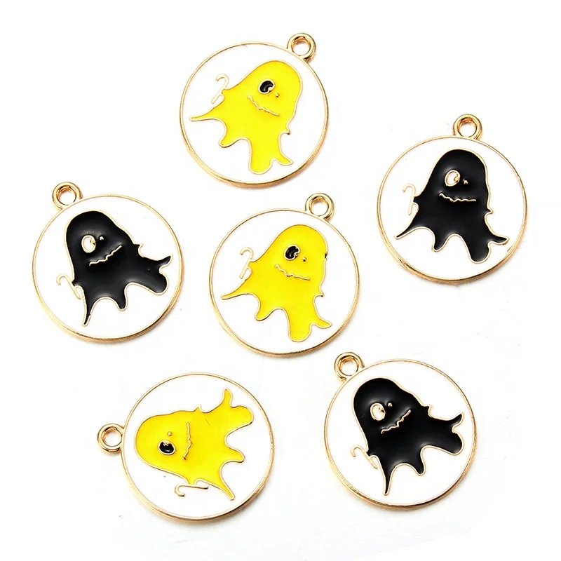 

Wholesale Enamel ghost Wizard charms Halloween holiday series DIY jewelry pendant alloy festival gifts Handmade Accessories, Picture show