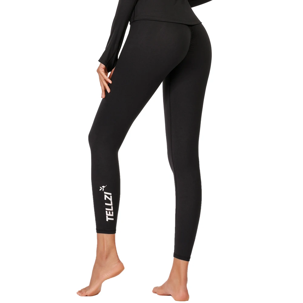 Yoga Pants And Jacket Sets Long Sleeve Yoga Sets Fitness Women Black
