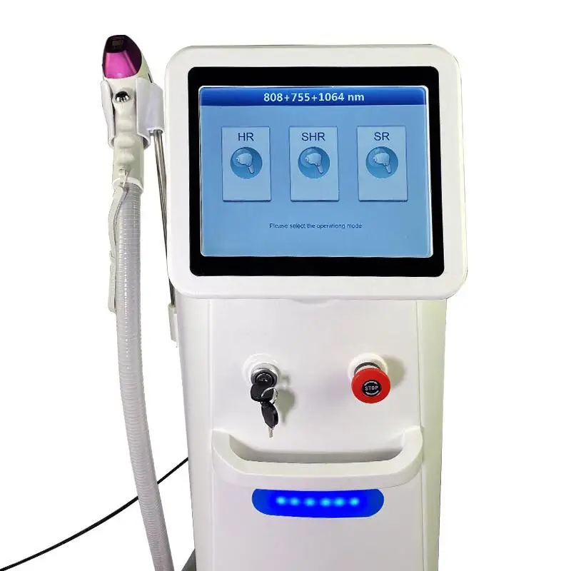 

2020 top quality 3 waves ice plus diode laser hair removal machine