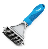 

pet dematting comb with 2 sided professinal grooming rake