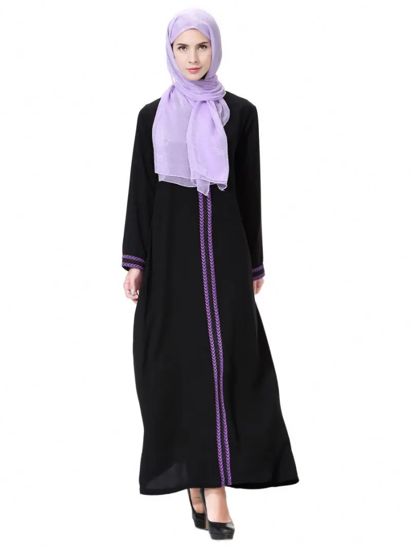 

2021 Islamic Fashion Front latest designs new fashion islamic muslim abaya wholesale Islamic Burka