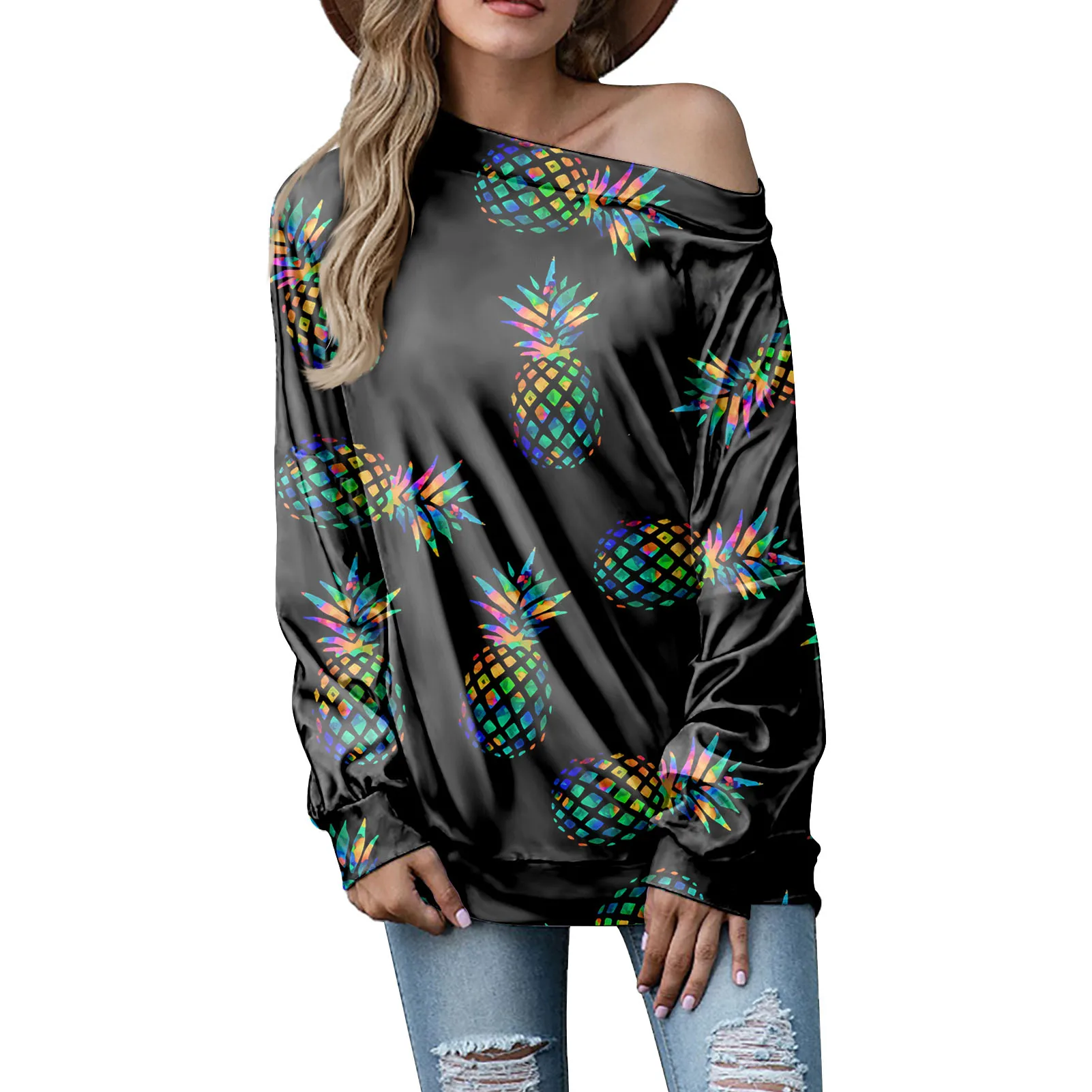 

Latest Designs Somoa Style Hawaiian Polynesian Stripe Print Ladies' Blouses Tops Plus Size Off Shoulder Women's Shirt