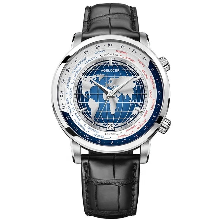 

Luxury Mechanical Worldtime Watch Automatic Wristwatches For Men