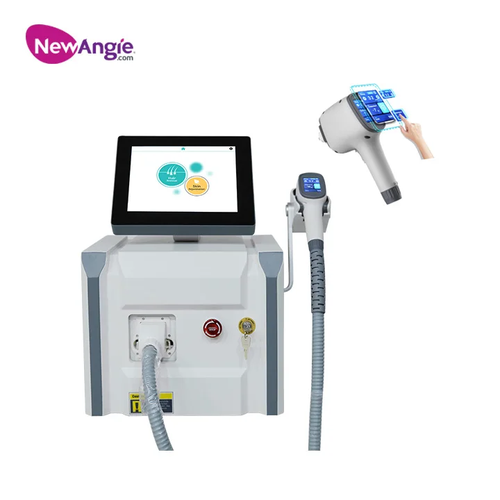 

Professional Beauty spa Light Spot surface temperature Input Power 2500W laser hair removal handset