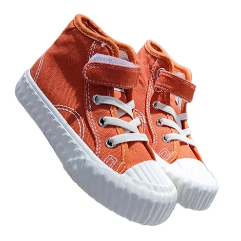 

High-top children's canvas shoes 2021 autumn wear-resistant casual shoes for boys and girls wholesale, Gray
