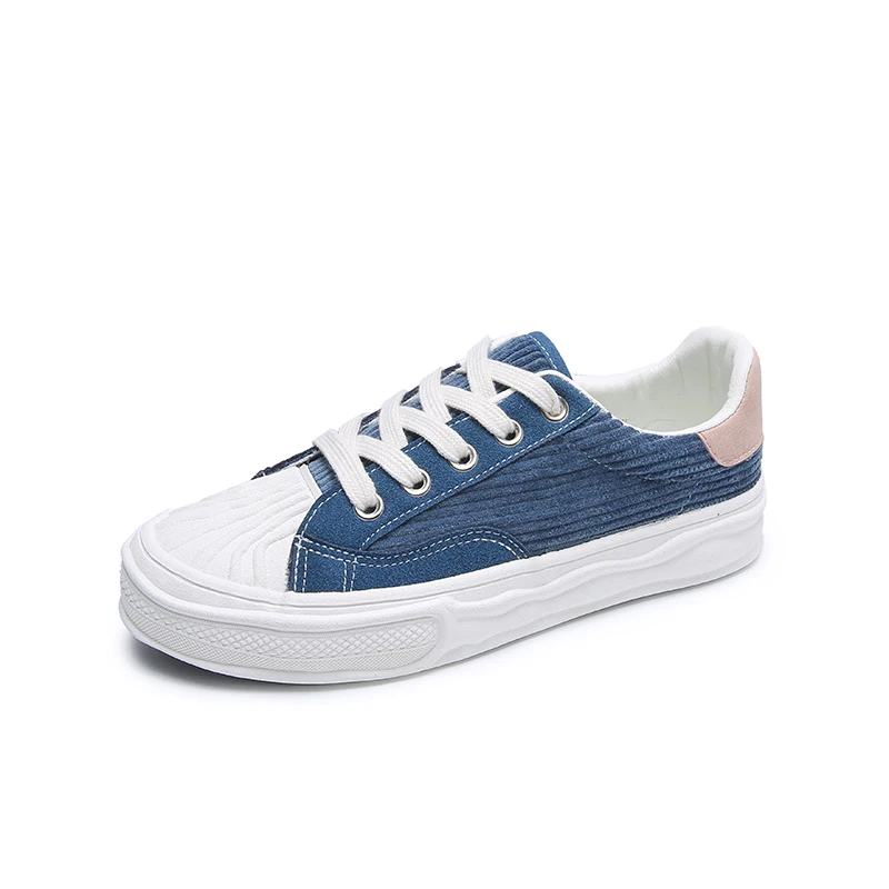 

Manufacturer New Arrival Comfortable Flat Shoes Low-cut Sneakers Casual Canvas Shoe for Women, Optional