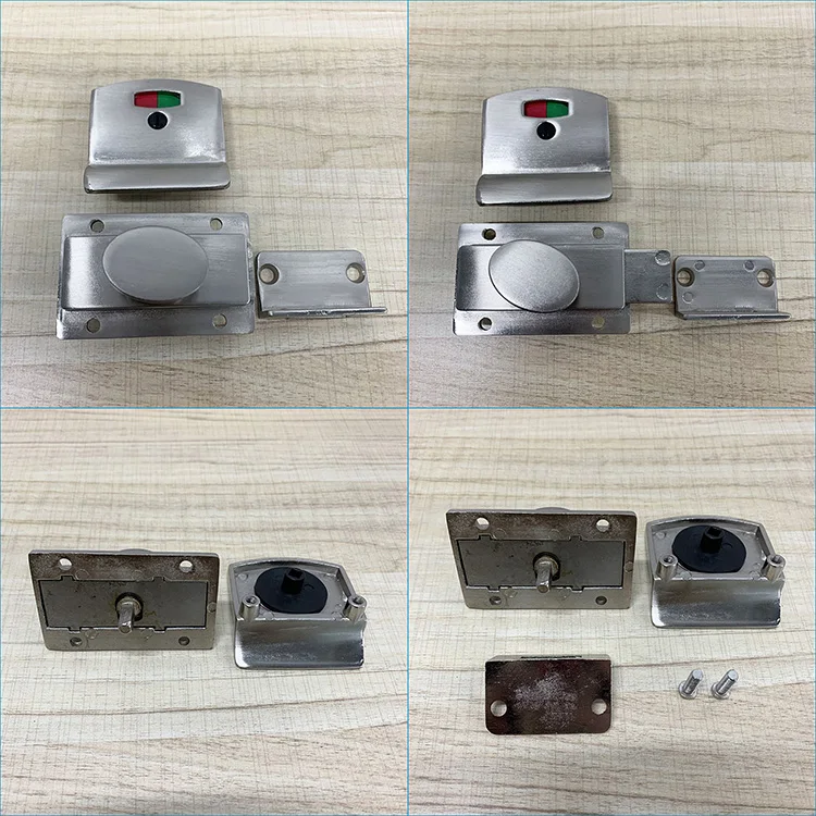 High Quality Durable Rust Proof Zinc Door Lock for Toilet Cubicle Partition