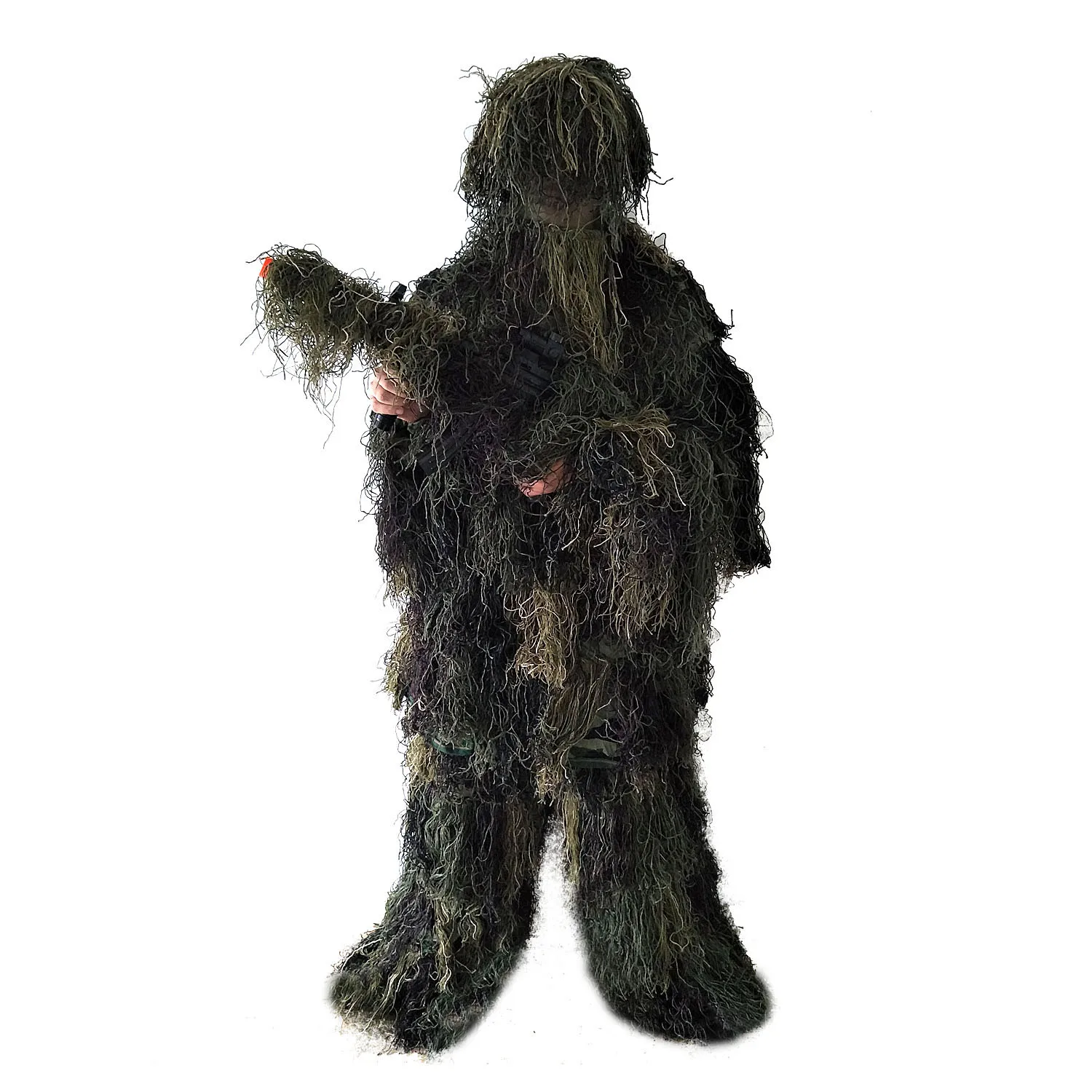 

Ghillie Suits Heavy Weight Woodland Hunting Jackat Llight Weight Popular Adults Camo fabric Camouflage Sniper Ghillie Suits, Camo woodland