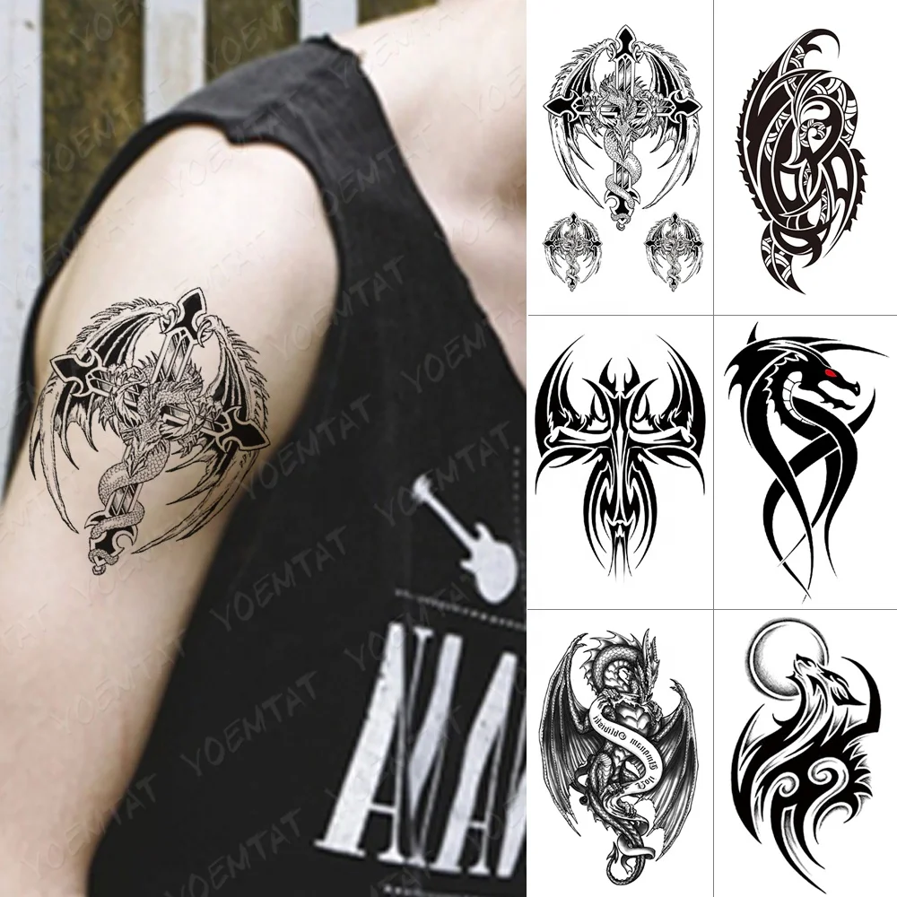 

High Quality Totem Body Arm Art Temporary Tattoo Sticker, Cmyk