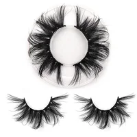 

Custom Made drop shipping dense style long and full 25mm 3D 100% real mink eyelashes from professional lash vendors