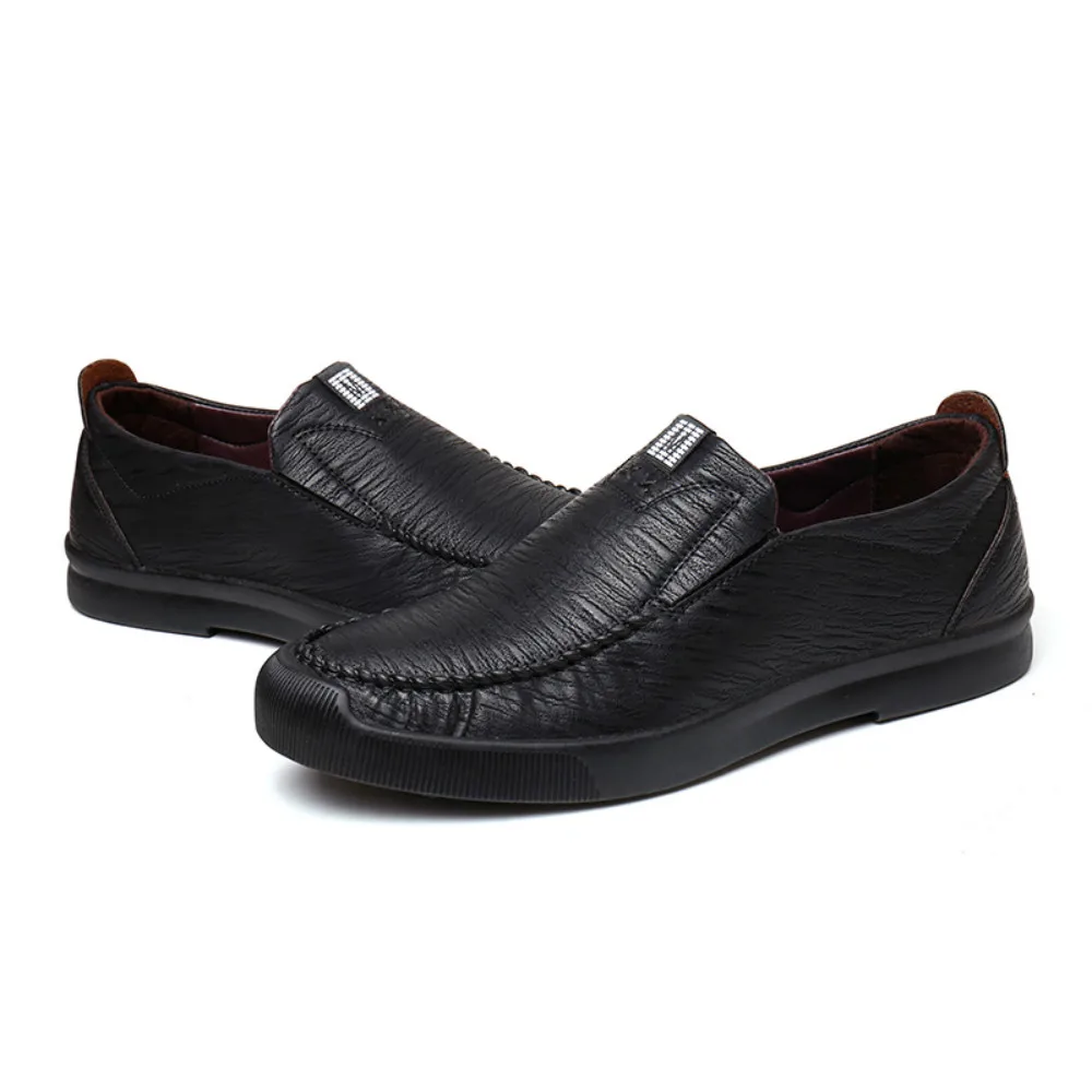 

New Business Men Formal Shoes Wedding Fashion Leather Shoes Flats rubber Shoes