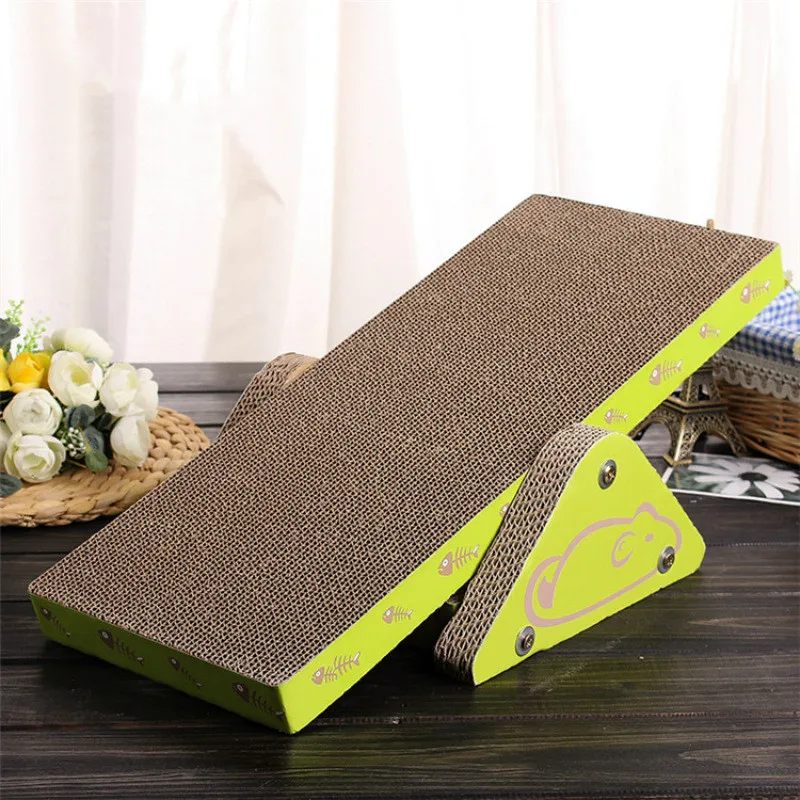 

New Interactive Seesaw Corrugated Cat Scratcher Laser Cat Toy Funny Cat Toy