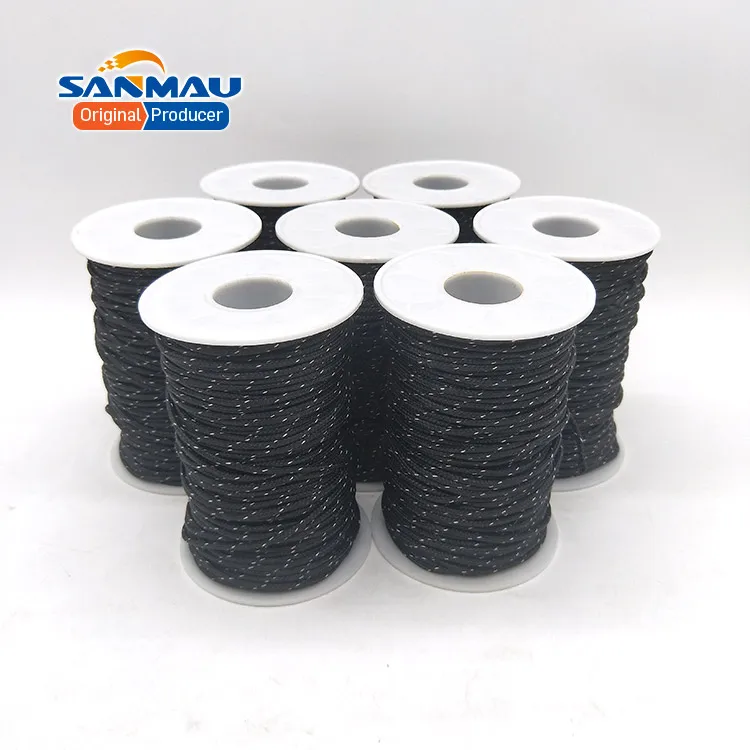 
1.7mm Black para aramid kevlar rope for violin tailpiece adjuster 