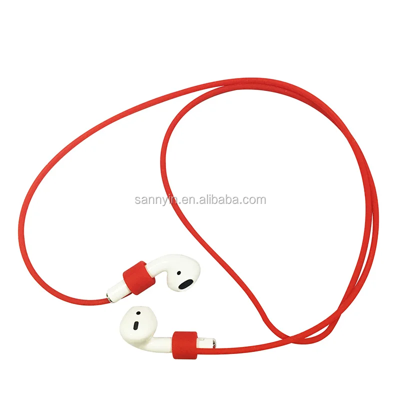 

55cm TWS earphone String Multi Color Silicone Rubber Anti Lost Strap for Airpods