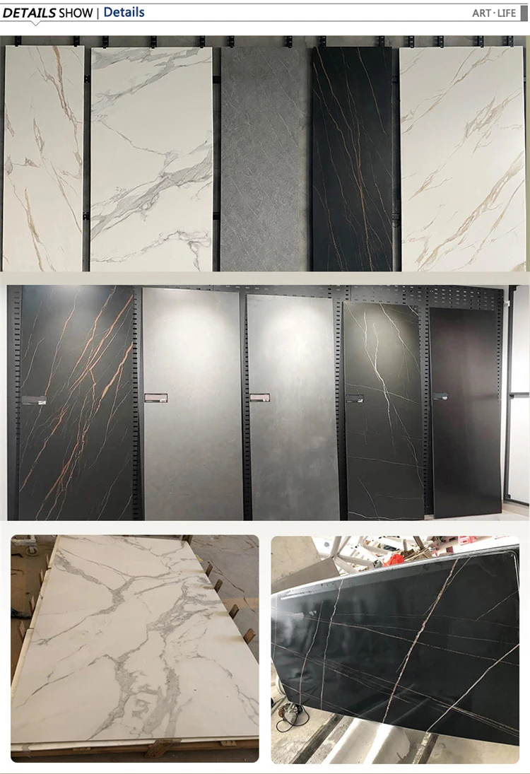 Furniture customization coffee and dining table home wall background china black marble luxury marble floors slate for sale