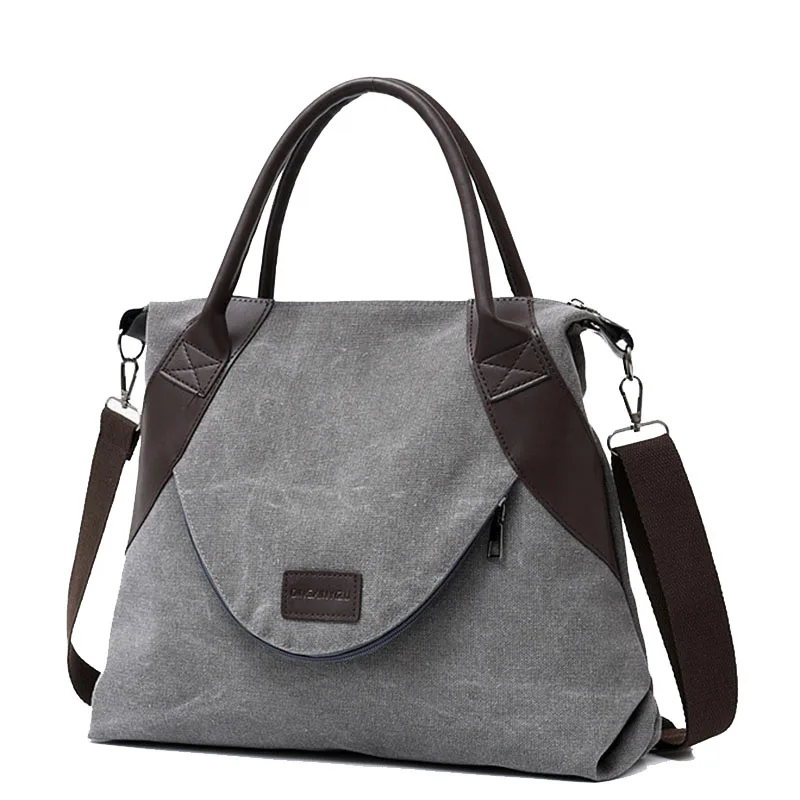 

Fashion Retro Ladies Handbags Lightweight And Wear-resistant Canvas Shoulder Bags Large-capacity Diagonal Casual Messenger Bags