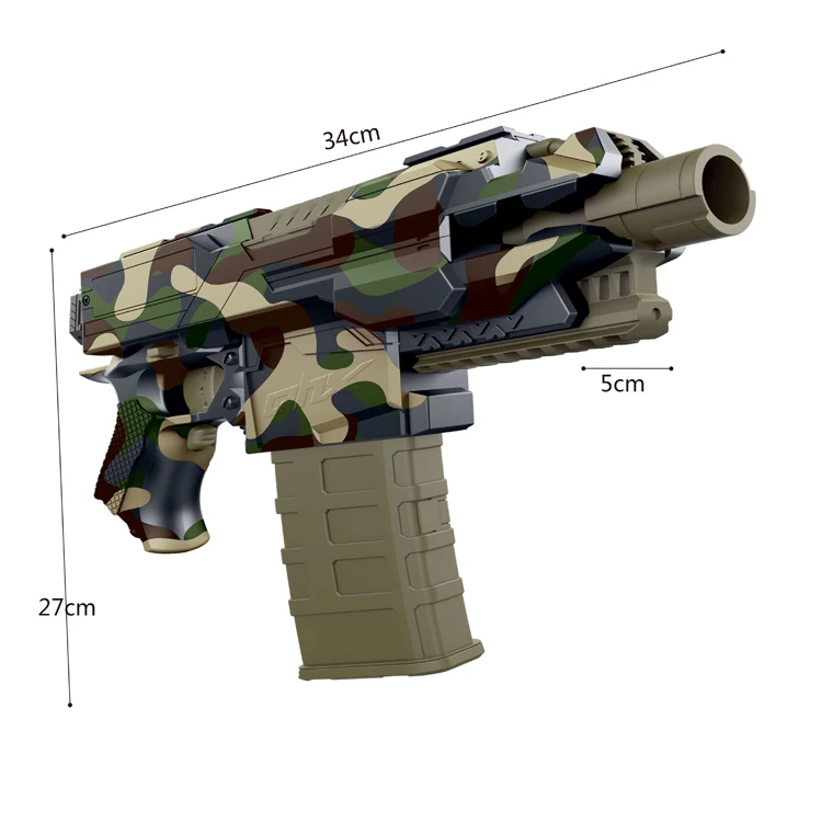 Plastic Toys Gun Electric Shooting Toy for Kid Soft Bullet Electronic Toy As Picture Window Box 3.7V 1200mah 4hours
