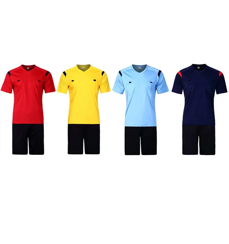 New Soccer Jersey Professional Men Soccer Referee Uniform Thai