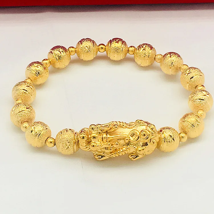 

Gold Couple Style Brave Bracelet Brave Transfer Bead Bracelet Exquisite Jewelry Gold Jewelry For Men And Women