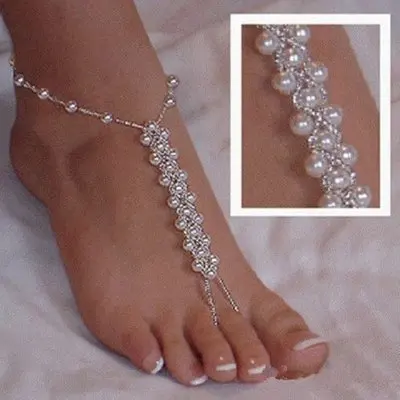 

Hot Pearl Barefoot Foot Jewelry Anklet Beach Anklers for Women