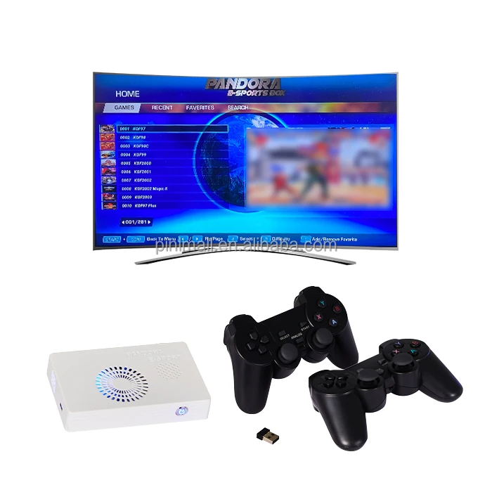 

Mini 4260 Pandora E-Sport Box 2-4 Players with Wireless Controller Set Arcade and Home Game Box, Black