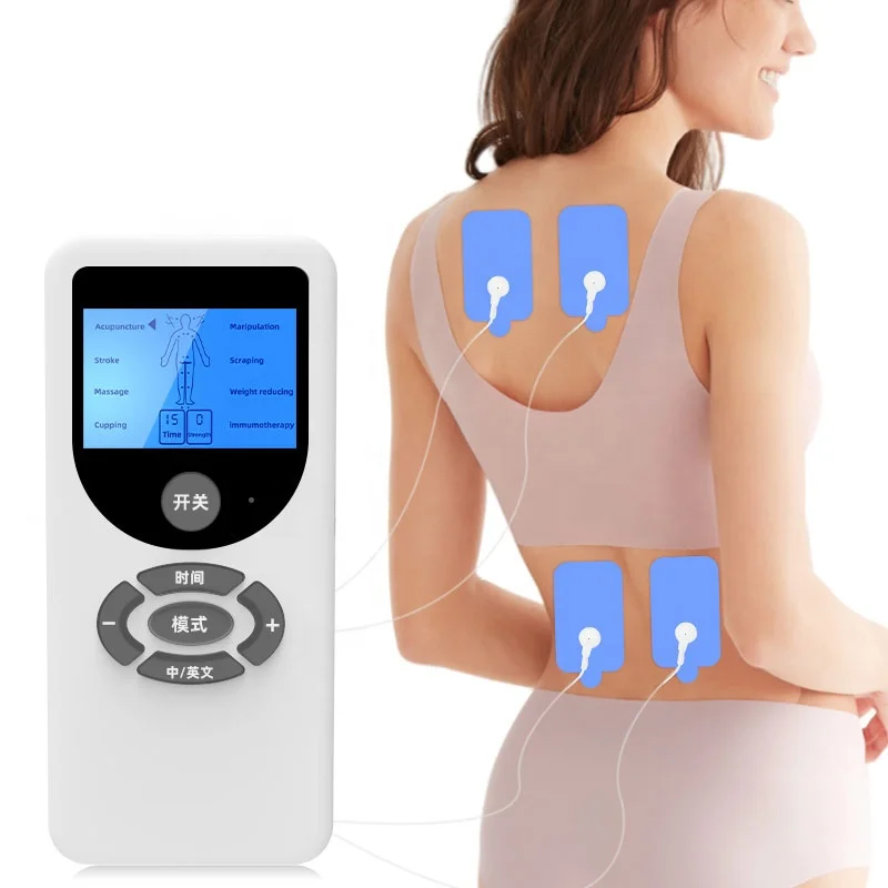 

2 Channels Electronic Pulse Muscle Massager for EMS Digital Therapy TENS Machine Massager