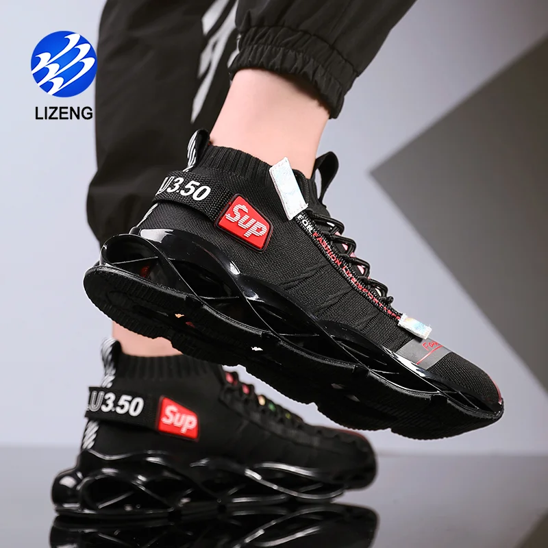

Fashion Outdoor Sneakers High Quality Blade Shoe Men Running Shoes For Men, Black / red