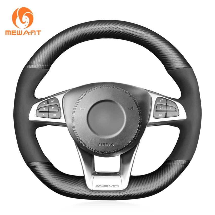 

Custom Hand Sewing Steering Wheel Cover For Mercedes-Benz C190 R190 W205 C117 C218 W213 X253 C253 W166 X166 W222 R172 2014-2020