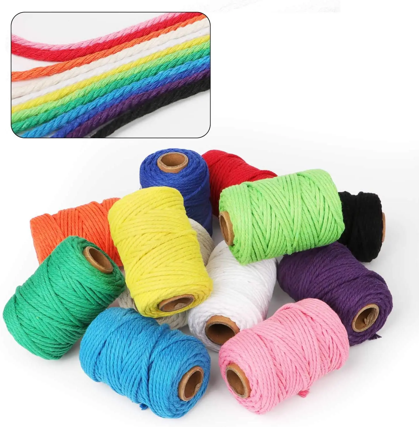 

cotton rope wholesale white cotton rope or thread 3mm