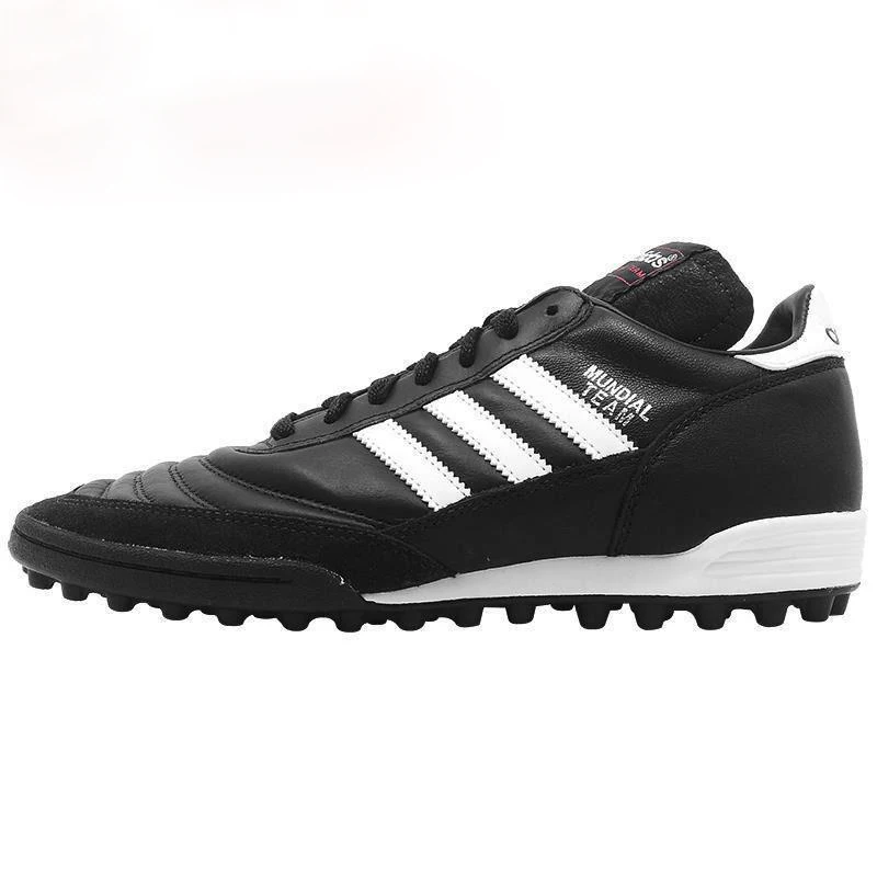 

Clover Adidas classic MD broken nail football shoe adidas Mundial Team Astro soccer shoes, Black