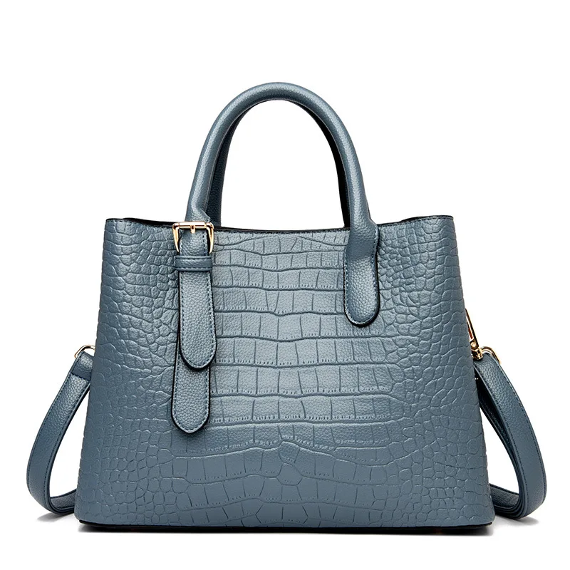 

Bags women hand bags crocodile skinned purse 2021 new arrival fashion messenger bags for ladies sac a main, Burgundy,blue,black