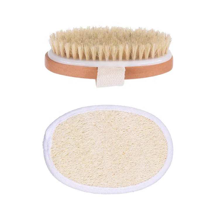 

Personal Care Long Handle Bath Shower Body Back Massage Double Sides Brush, Four colors