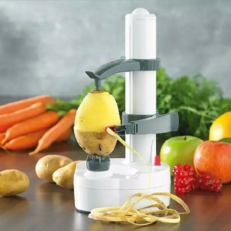 

Electric Automatic Rotating Fruit Peeler Vegetable Cutter Potato Apple Paring Peeler Cutter Kitchen Gadgets accesorios