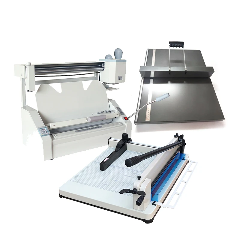 

A3 manual book of glue binding machine+450mm manual paper Creasing machine +A3 Manual Paper Cutter