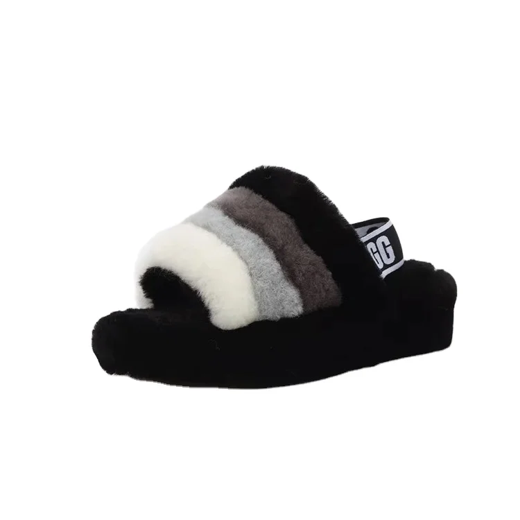 

Hot selling fur wool slippers with best quality, Optional