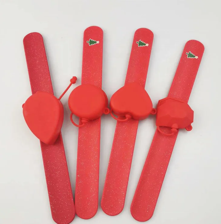 

New Fashional Sanitizer Dispenser Silicone Hand Sanitizer Pulsera Wristband, Custom