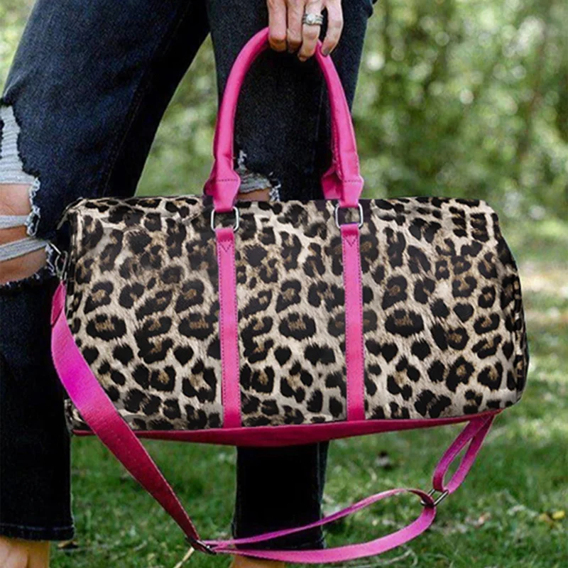 

Wholesale Female Leopard Shopping Bag Mujer Designer Handbags Luggage Travel Bags Women Handbags Ladies