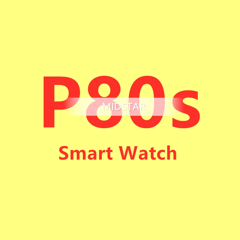 

2021 Best Gift P80s Smart Watch full touch ECG PPG Heart Rate Monitor Fitness Tracker Blood Pressure Smartwatch V P90 hw12 HW22