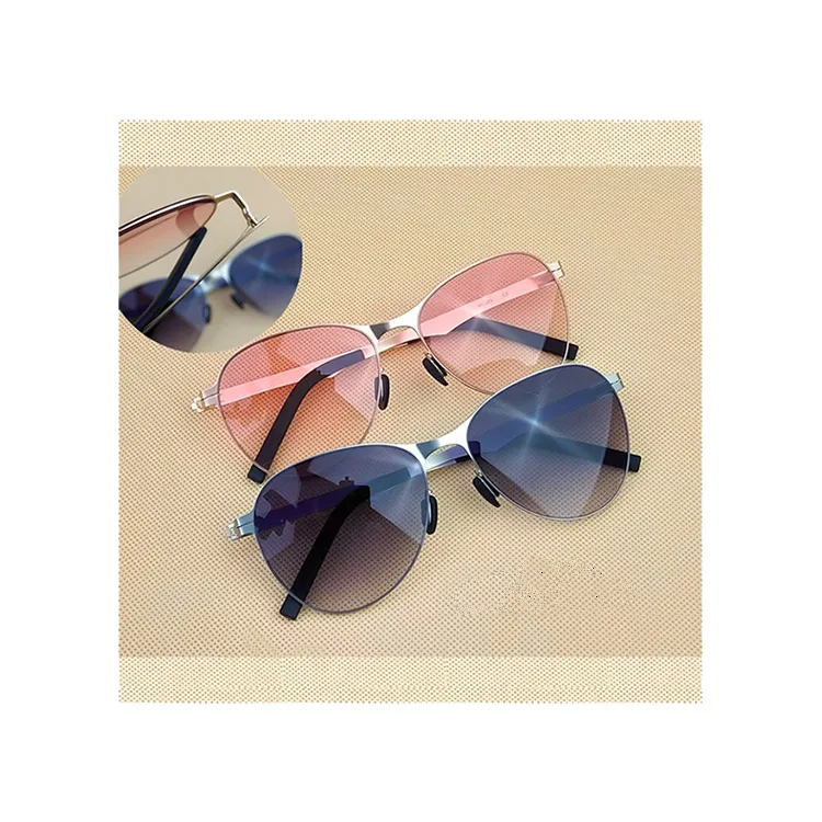 

Vintage Gradient Stainless Frame High-end Business Driver Pilot Sunglasses Fashion Leisure Polarized Sunglasses For Adult