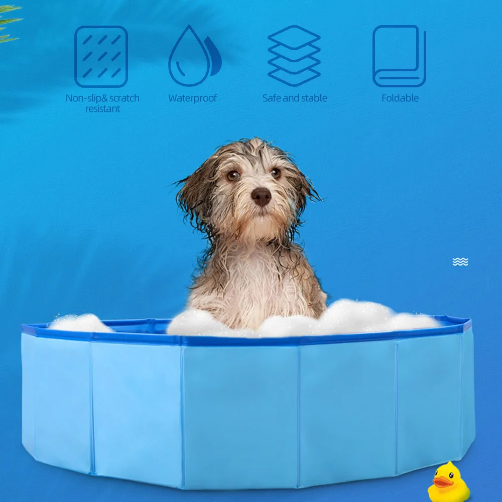 

Manufacture Garden Safety Summer Foldable Sport Dog Portable Bath Float Pets Swimming Pool For Kids