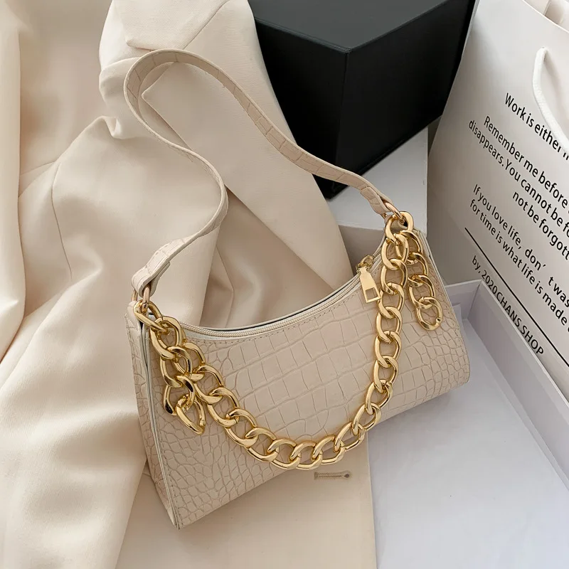 

Summer Pu Leather Women Chain Design Small Shoulder Messenger Luxury Handbags Crossbody Bag, Accept customizable color