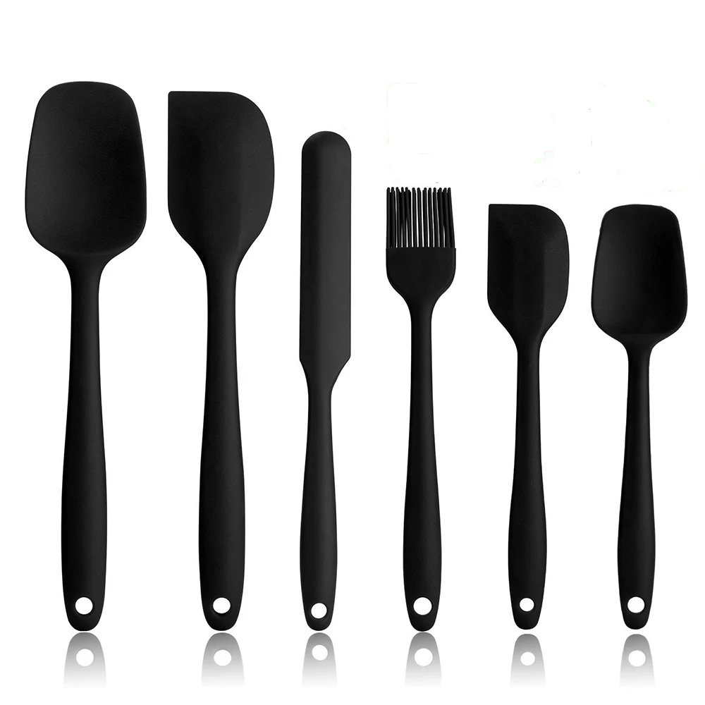 

Durable Practical Heat Resistant Silicone Kitchenware Kitchen Tool Cookware Sets, Purple/red/black/light green/dark green/pink/gray or customized