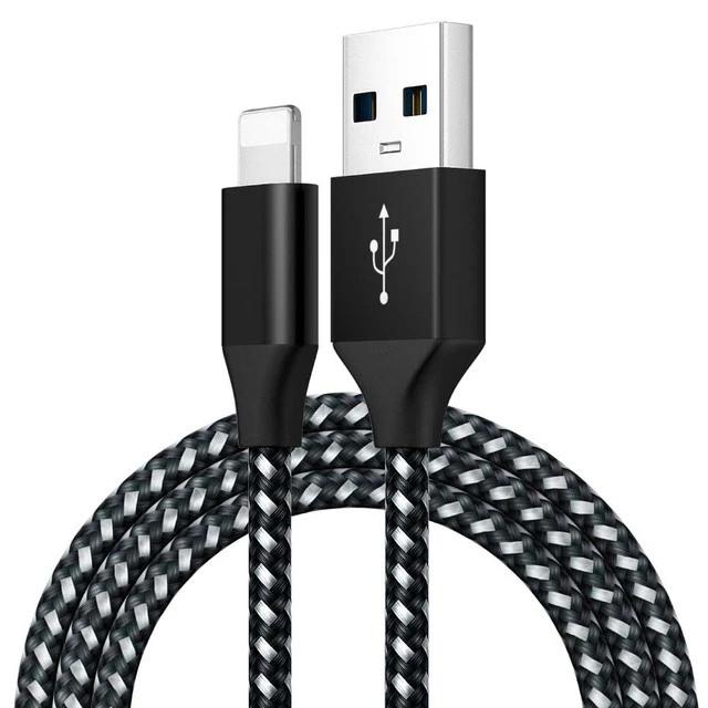 

factory hot sell good quality nylon braided phone charger cable usb wire for apple iphone cable charger