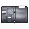 Good Quality Multifunctional A4 Zippered custom Leather zip Portfolio