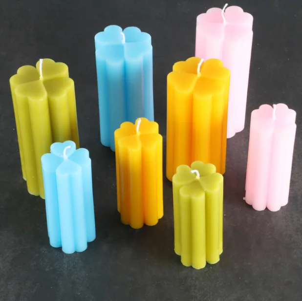

B-3124 Clover incense molds for candle making DIY minimalist home furnishing candle material, Random