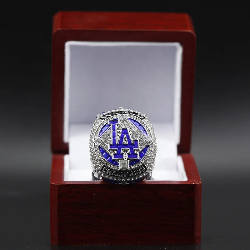 

2020 Los Angeles Dodge American Professional Baseball Championship rings Players No. 5 and No. 50 with wooden box rings