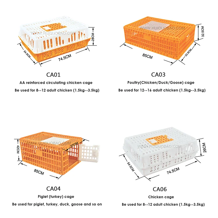 Quality Transport Plastic Chicken Cages For Sale Live Chicken Transport