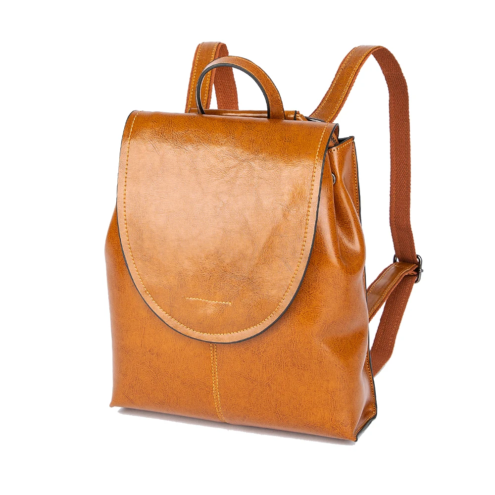 

2021 European style School Backpack dirt-proof Leather Crossbody Small Woman Bag Teenage Girls Zaino